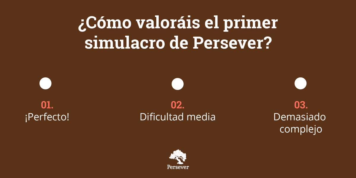 PerseverPIR's tweet photo. 📆😍 La semana pasada compartimos en abierto el primer simulacro original de @PerseverPIR del año.
🤔 Estamos deseando conocer vuestras opiniones y primeras impresiones tras realizar el #simulacroPIR. 🔝 #PIR2021
Podéis descargarlo GRATIS aquí: https://t.co/9ROjgJ0Bfp.
(1/3) https://t.co/7ulxqUm6XN
