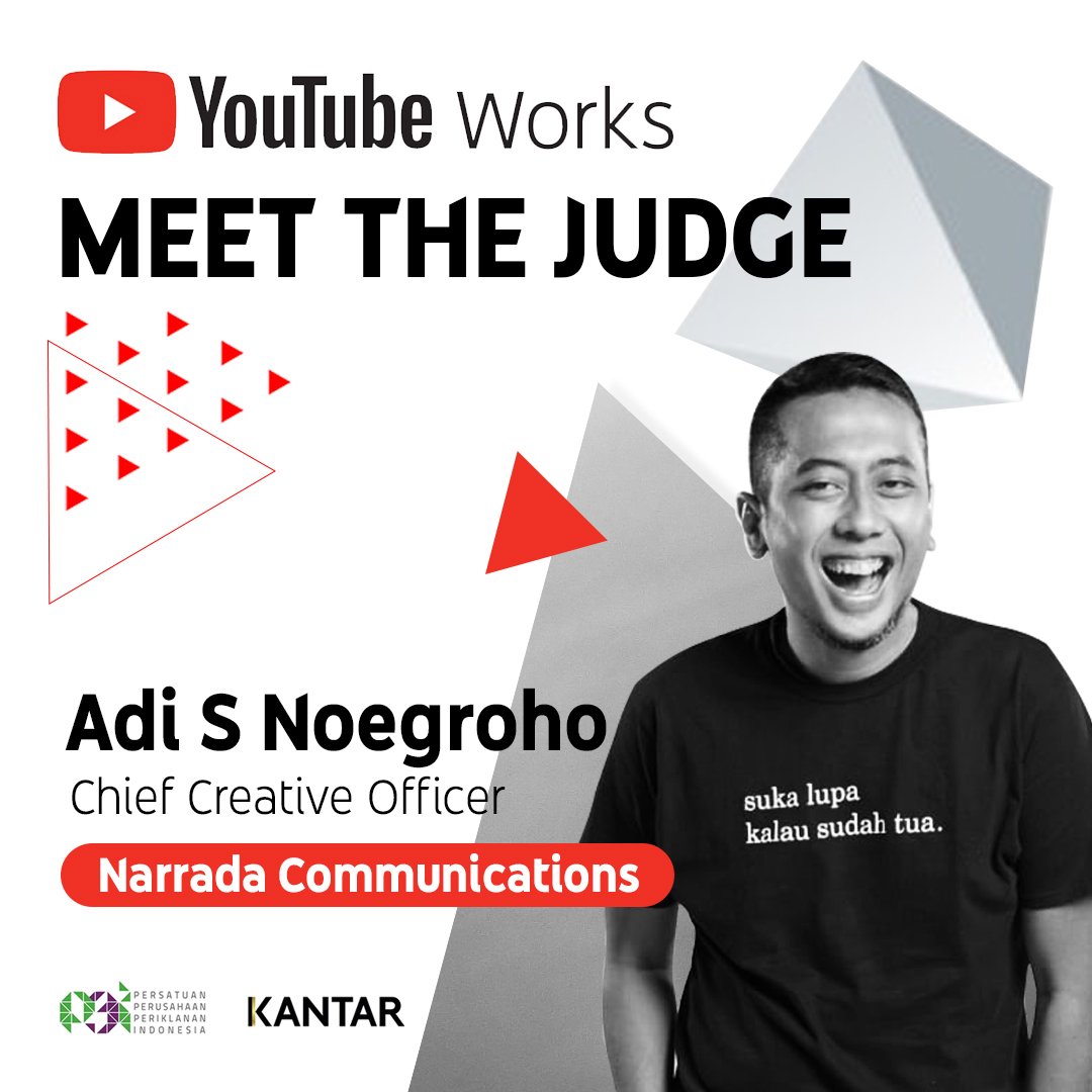 I’ll be a part of a stellar jury panel for Indonesia #YouTubeWorks 2021.

Together with peers across brands, creative & media agencies, we’ll be looking to identify the most #innovative & #impactful campaigns in Indonesia.

Learn more here ➡️ yt.be/works/id