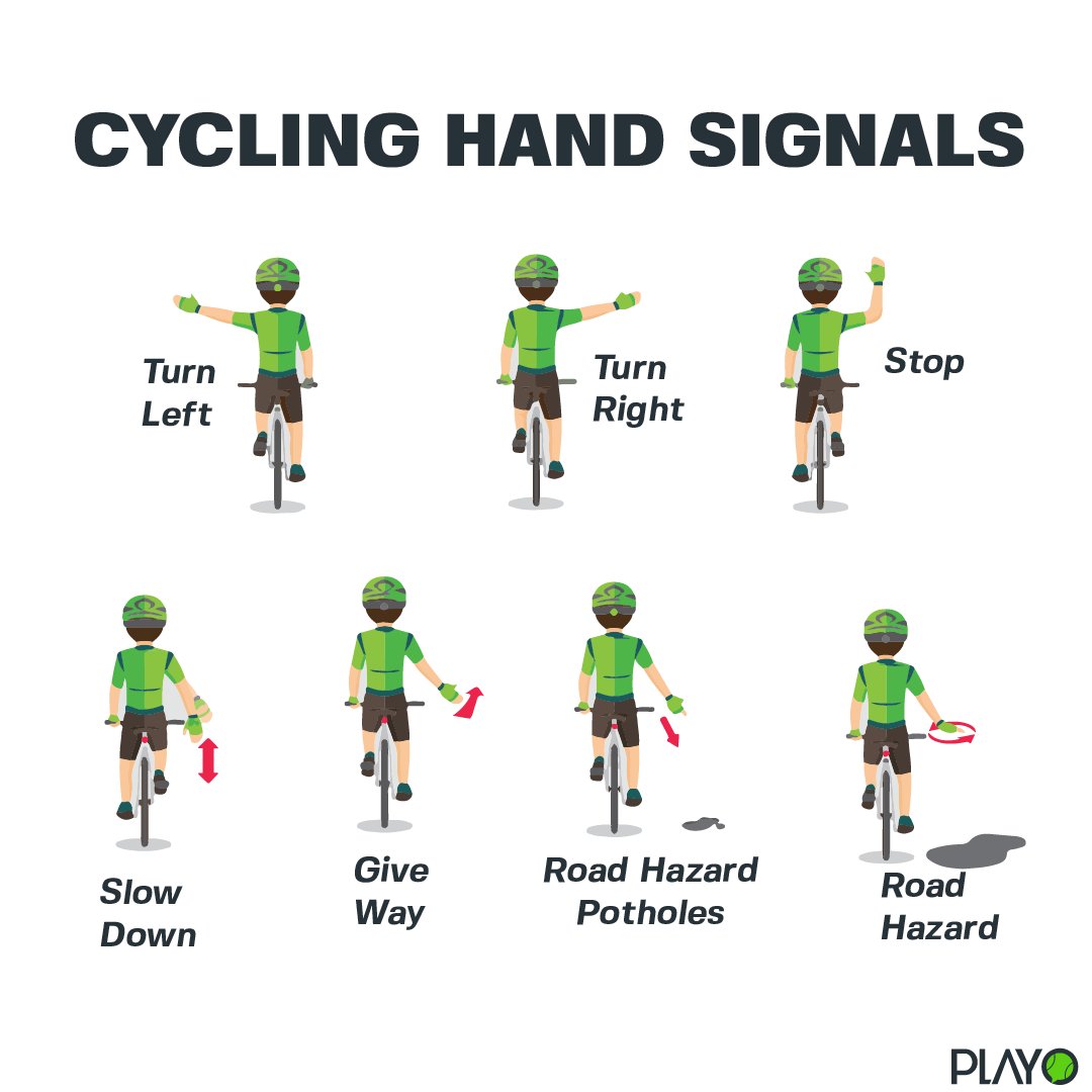 klicken vergeben Pad bike hand signals Pochen Einheit ganz zu schweigen von