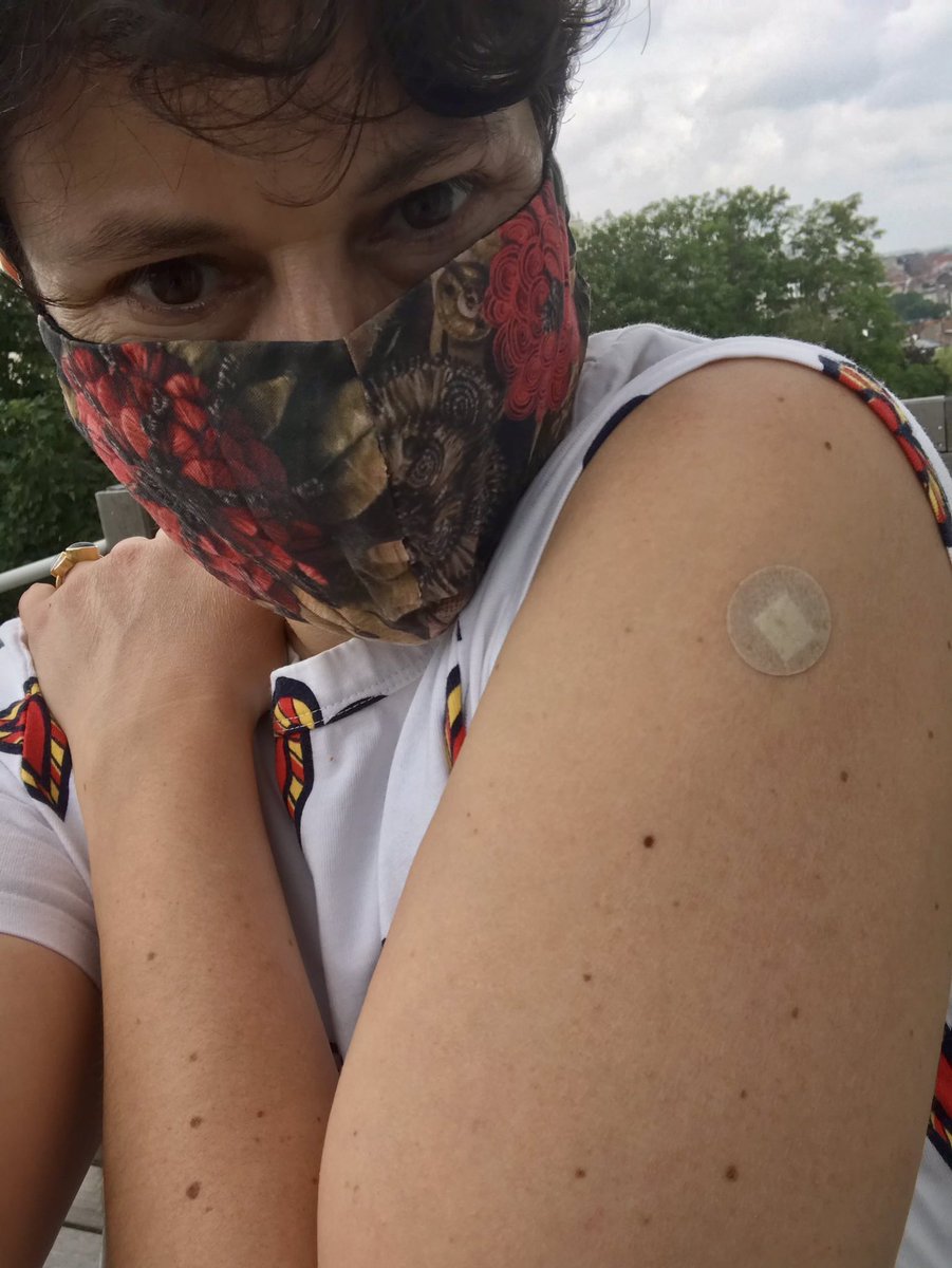 1ère dose ✅
A BXL, organisation nickel. 
#VaccinesWork #Moderna