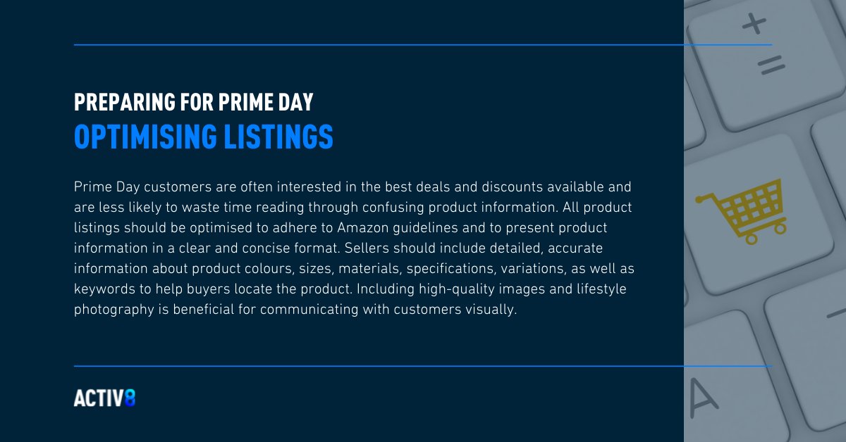 activ8_online's tweet photo. Amazon has officially announced that this year’s #PrimeDay will be returning to a summertime spot with the event set for the 21st of June. 

To help you prepare our #Amazon specialists will share their #PreparingForPrimeDay tips and advice in the coming weeks before #PrimeDay. https://t.co/H2RRsR2bNN