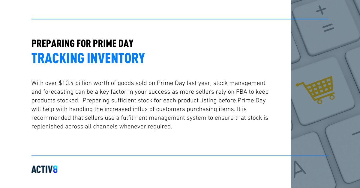 Amazon has officially announced that this year’s #PrimeDay will be returning to a summertime spot with the event set for the 21st of June. 

To help you prepare our #Amazon specialists will share their #PreparingForPrimeDay tips and advice in the coming weeks before #PrimeDay.