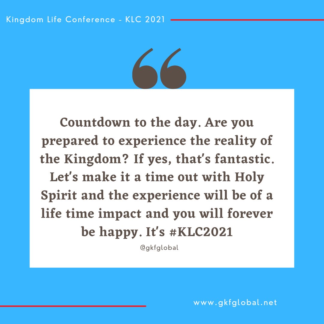 bukola_adewuyi1's tweet photo. 9 days to go!
#KLC2021
#GKF
#kingdomlife
#Jesus
#Supernatural
#Diplomats
#worship
#wonders
#HolySpirit
#mainfest
#grace
#theWord
#testmonies https://t.co/39X24Ewzbe