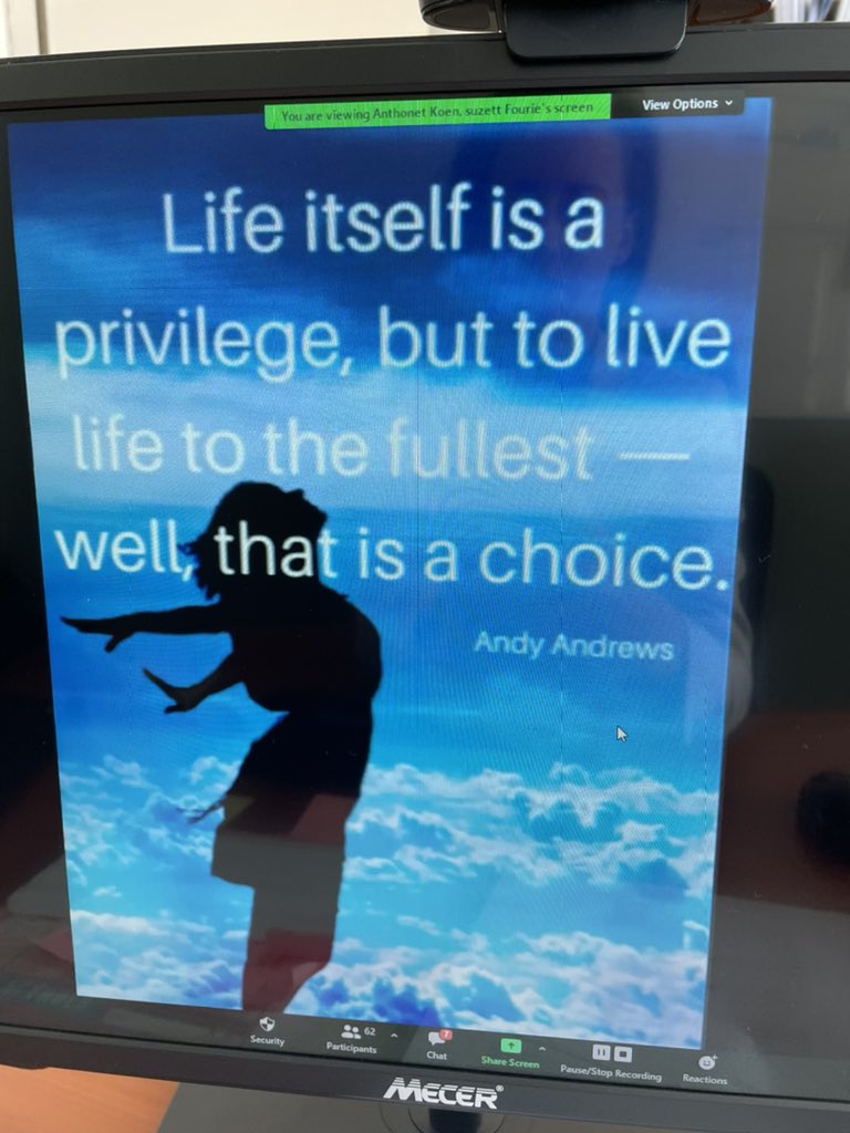 Inspirational words from Dr Anthonet Koen, our clinical trials lead <a href="/WitsVIDA/">Wits VIDA Research Unit</a> today as we launch the new brand &amp; website in context of tremendous change - so proud to be #teamVIDA <a href="/ShabirMadh/">Shabir Madhi</a>