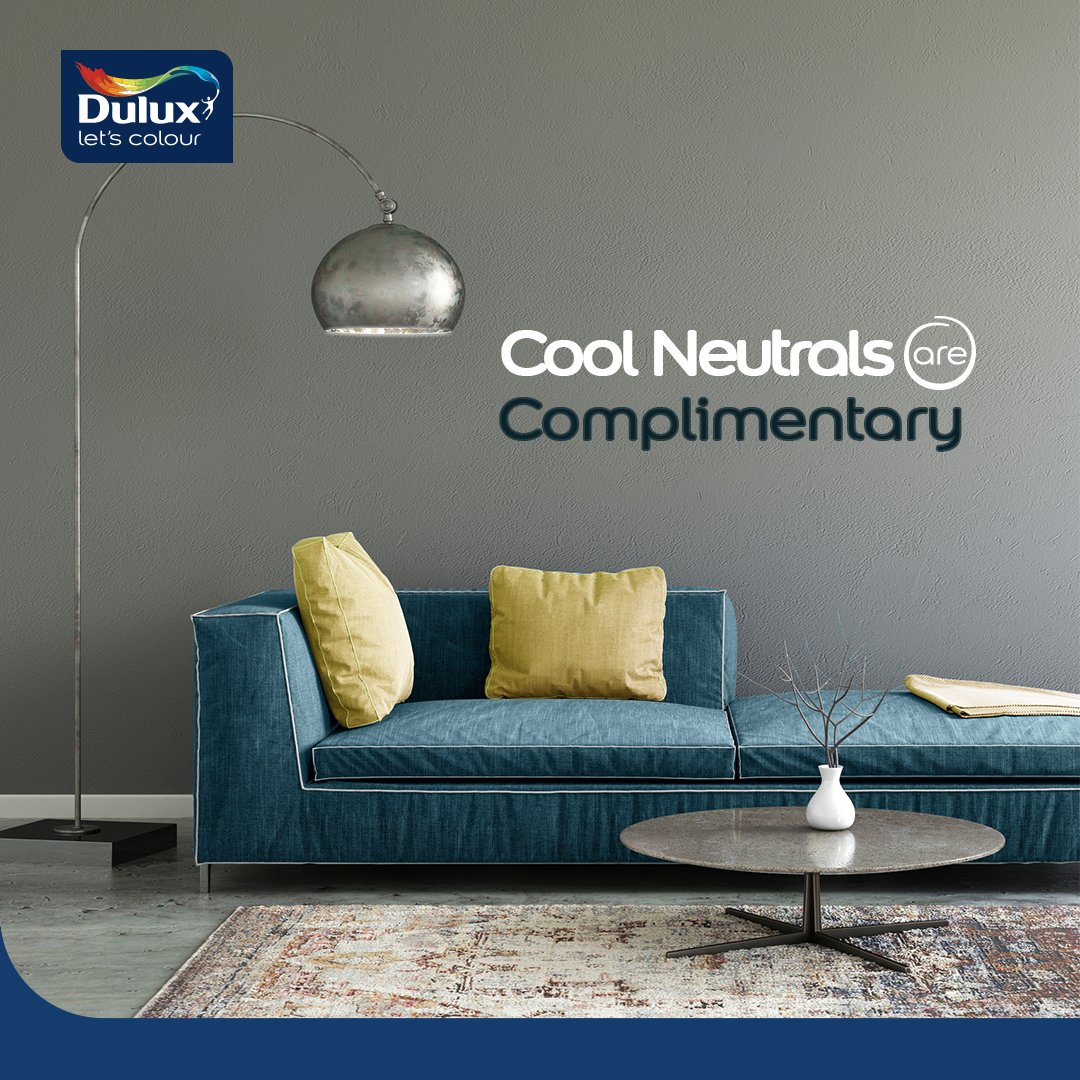 No matter the theme of your home decor, there's always plenty of room for cool neutrals. They often serve as a background layer and blend well with most colours. If timeless cool design is your thing, you should check out light grey or pale green. #LetsColour