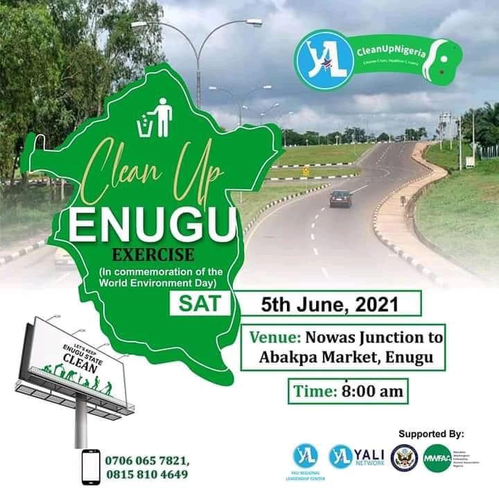 UtaziJay's tweet photo. Volunteering is a very noble thing and cleaning the environment is even more noble.

Ndi Enugu, kindly join us as we hold our CleanUp Enugu Exercise this Saturday, June 5, 2021.

See flyer for details.

Pls RT🙏🏼🙏🏼🙏🏼

@Coal__City @The042Network @YALINetwork @YaliEnugu https://t.co/veEqSoLytk