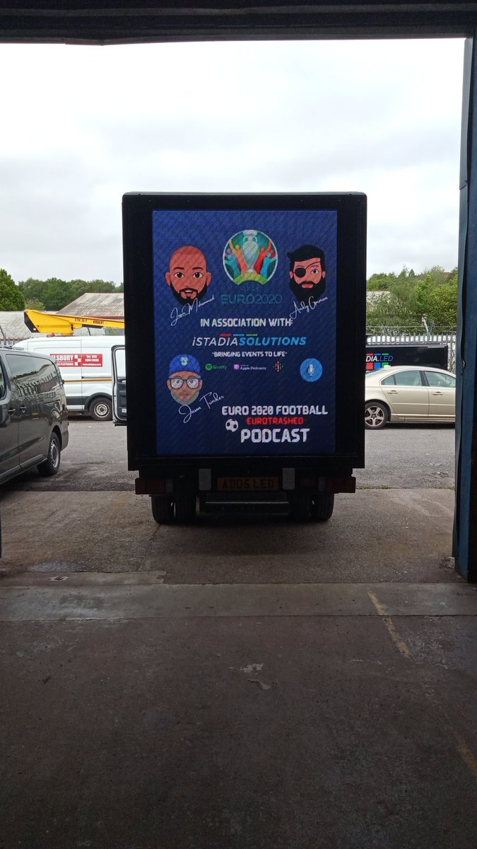 istadia's tweet image. We have hit the road today with the @AbitaBlue #EURO2020 Podcast campaign tweet us if u spot us @jasontrinder @TrinderMr @AndyGorman3 @jasonmohammad #mobileled #digivans #mobileadvertising #ledscreens