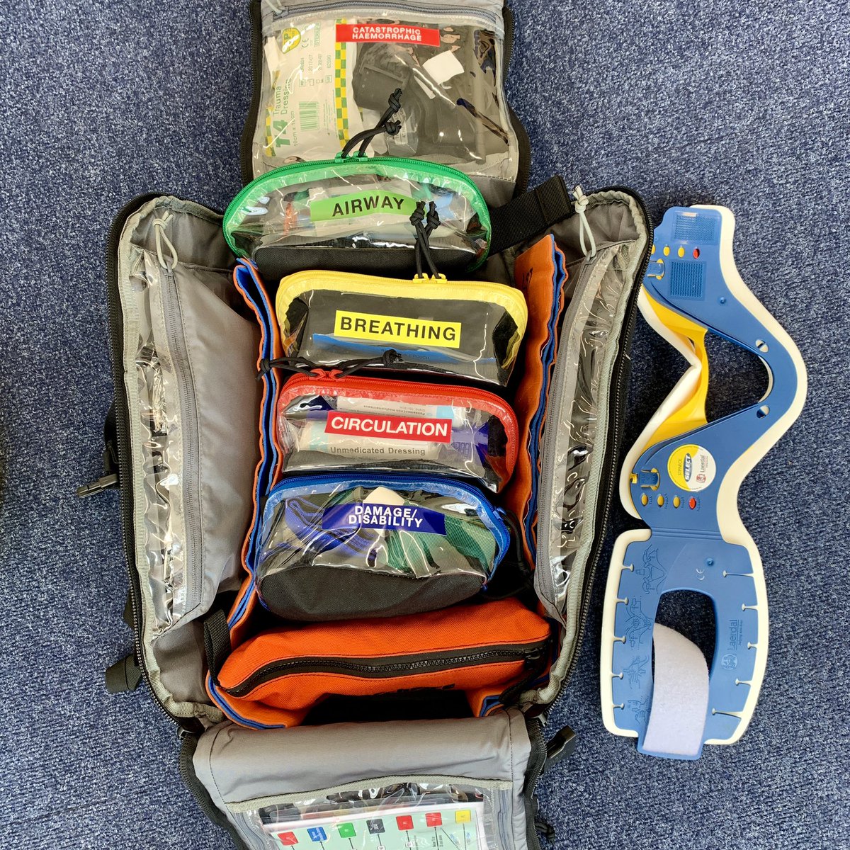 LSTFirstAid's tweet photo. This week’s #AdvancedFirstAid candidates are getting to grips with a range of pre hospital care equipment and scenarios. Lots of practice means they’ll be ready to look after those working offshore in the North Sea - a long way from a hospital and definitive care! #oilandgas https://t.co/7oQWisdKzy