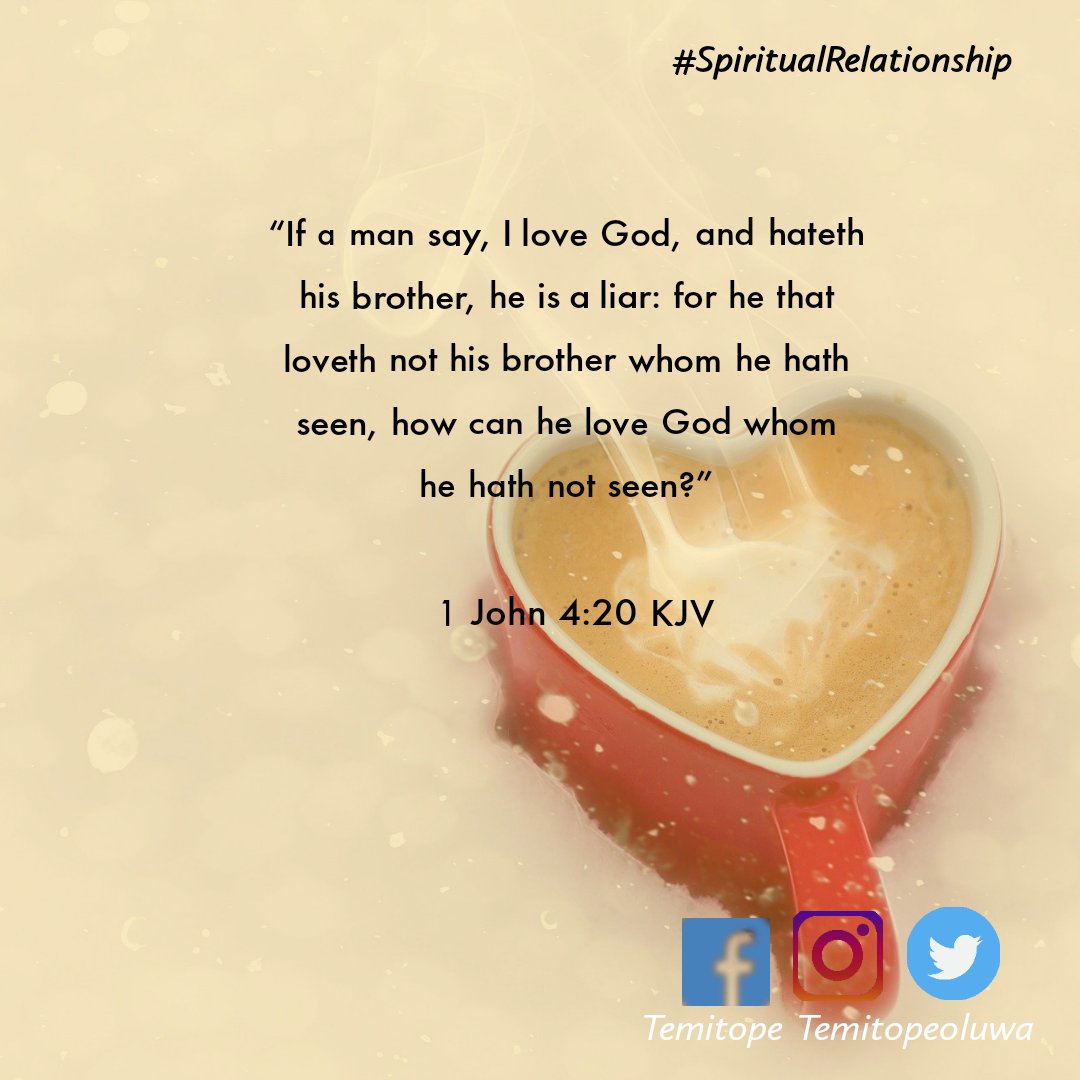 If trully you love God intimately, it will show in how you relate with Him and  your brother (1 John 4:20). The knowledge of God is made evident in true love, which propels you to want to know His likes and dislikes through His word (Matthew 11:29).
#SpiritualRelationship