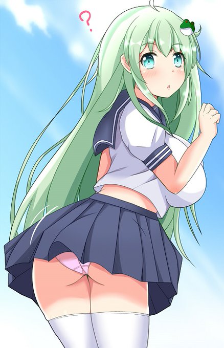 無防備早苗さん
#東方 #東方project #東風谷早苗 