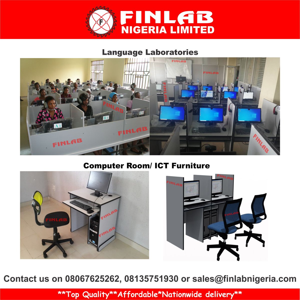 Top Quality Language Laboratory and ICT Furniture.