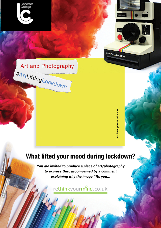 Fantastic to run the #ArtLiftingLockdown #Wellbeing project with <a href="/LeicesterColl/">Leicester College</a> - Students focussed on things that helped lift their mood during lockdown - View amazing art:

rethinkyourmind.co.uk/art-lifting-lo… 

TY assessors @EmmaFayOfficial <a href="/gillianmcfarla2/">gillianmcfarland</a> <a href="/thepeonygirl/">thepeonygirl</a> &amp; all involved 👏