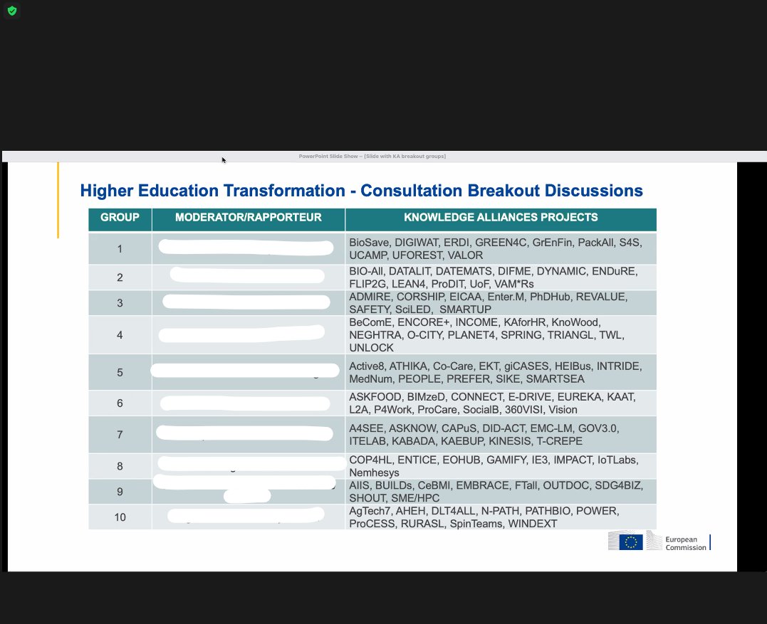 entice_eu's tweet photo. In a few minutes, we will enter our break-out rooms and start sharing perspectives and knowledge created by our projects, regarding the potential transformation of Higher education.
@vamrsproject @EUErasmusPlus 
 #entice #innovation #highereducation https://t.co/QbxN4ymwO6