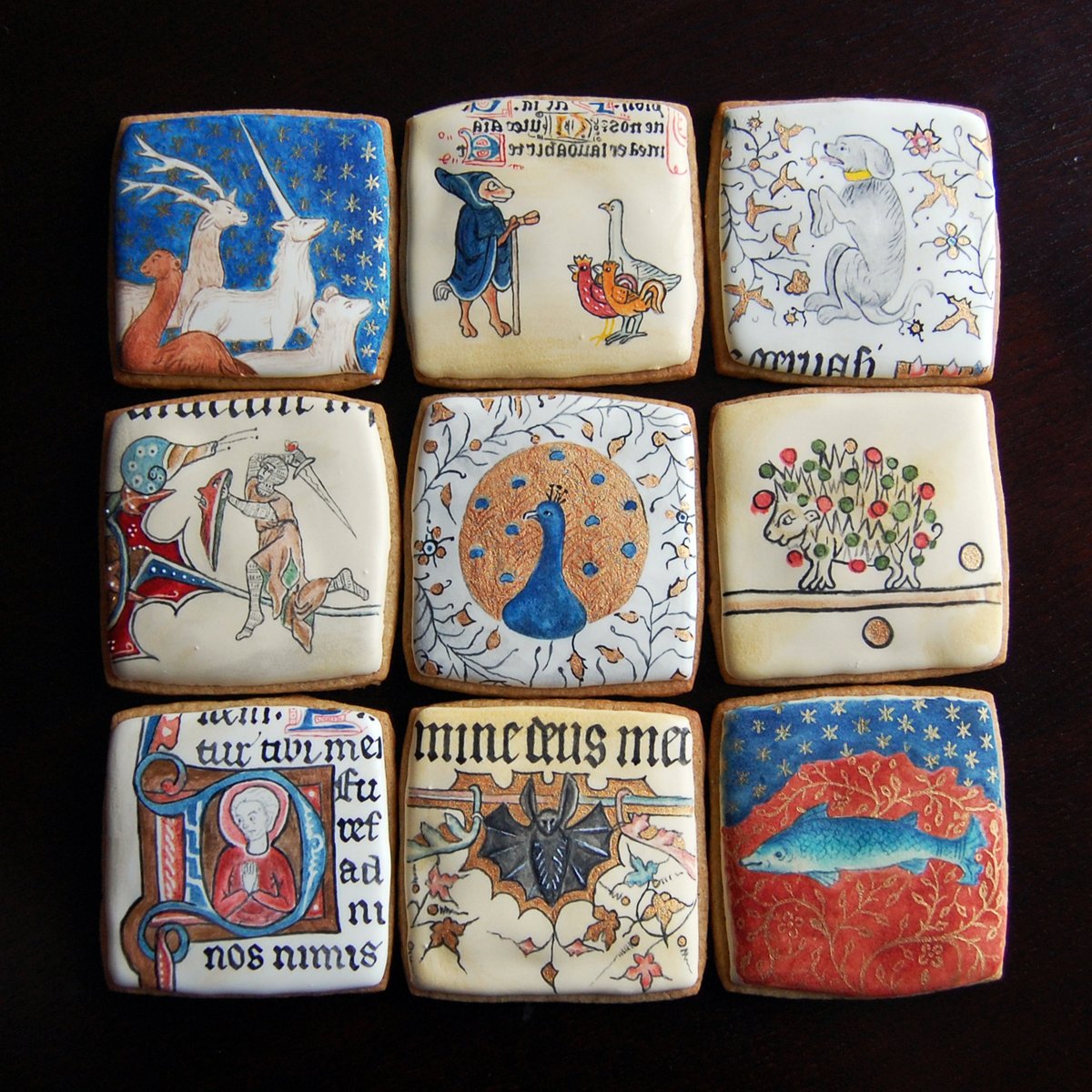 You’ve seen illuminated manuscripts. But what about… illuminated biscuits? 🤔 #MedievalTwitter