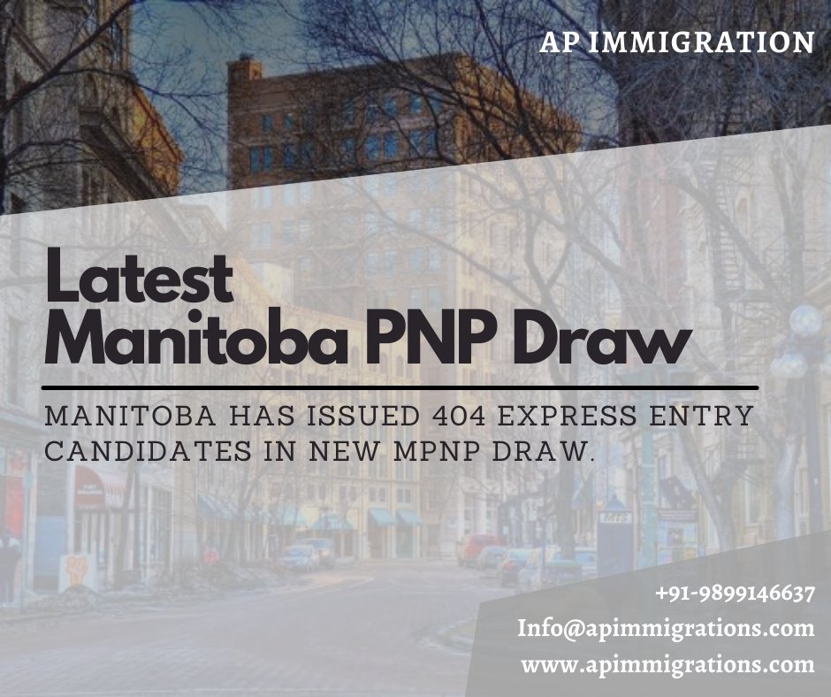 ApImmigrations's tweet image. Express Entry Candidates in a new round of invitations. On May 27 Canada held the new MPNPdraws.
Manitoba invites 404 Express Entry candidates in the new PNP draw.
Read more: bit.ly/3fIc3QK
#mpnp #pnpdraw2021 #mpnpdraw #canadaprvisa #prvisa2021 #prforCanada #crs2021