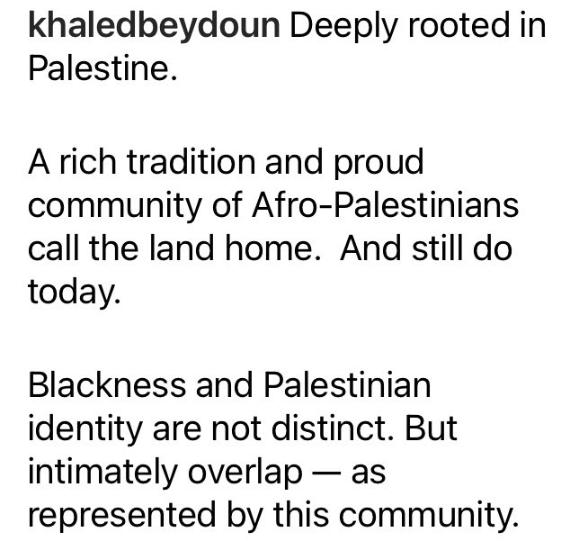 Starakin's tweet image. Afro-Palestinians also part of the land. #afroPalestinian #PalestineWillBeFree