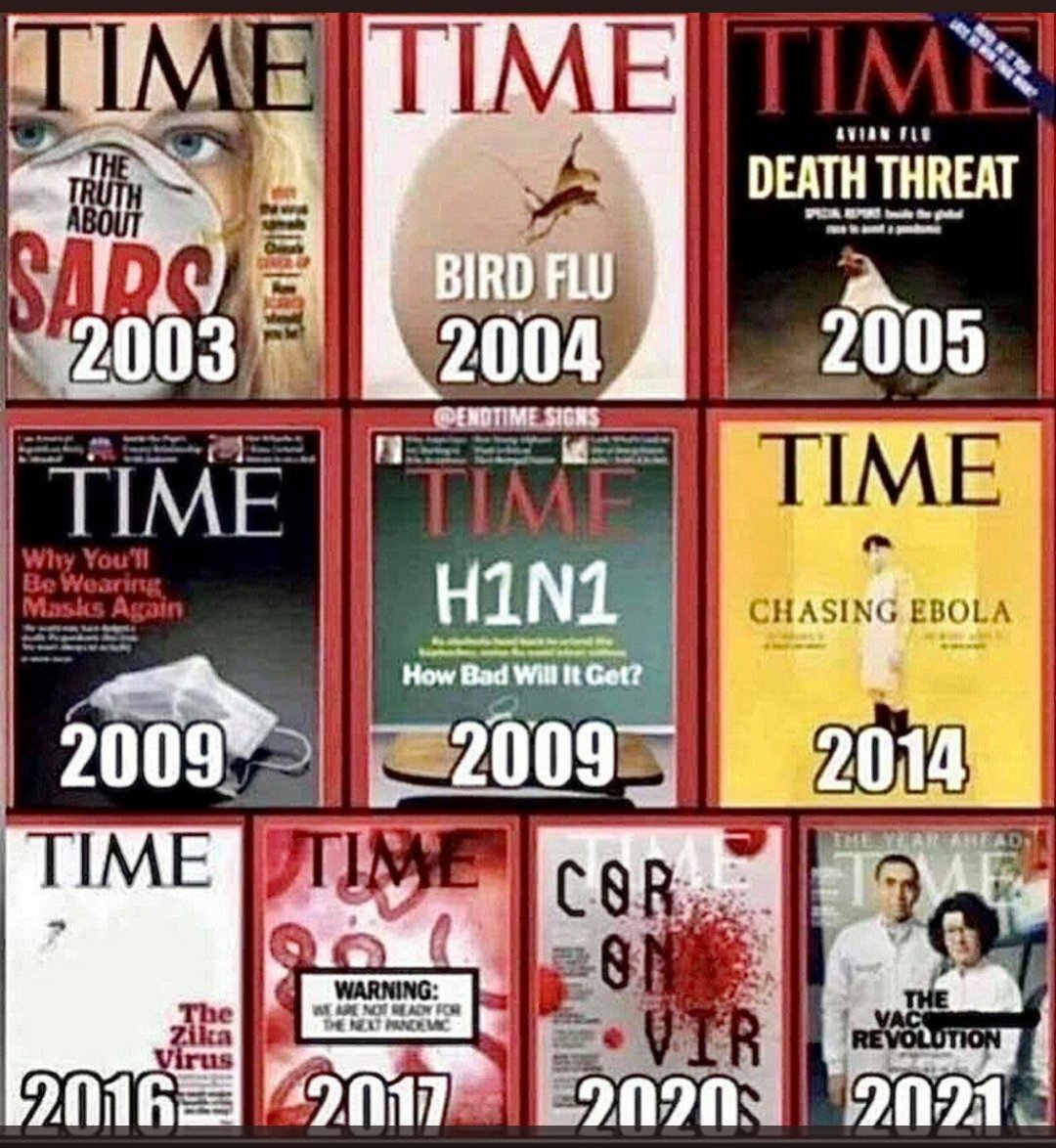 Not to mention Mad Cow, Killer Bees, Murder Hornets.... I'm old enough to remember in the 1970's when they predicted a coming ice age!