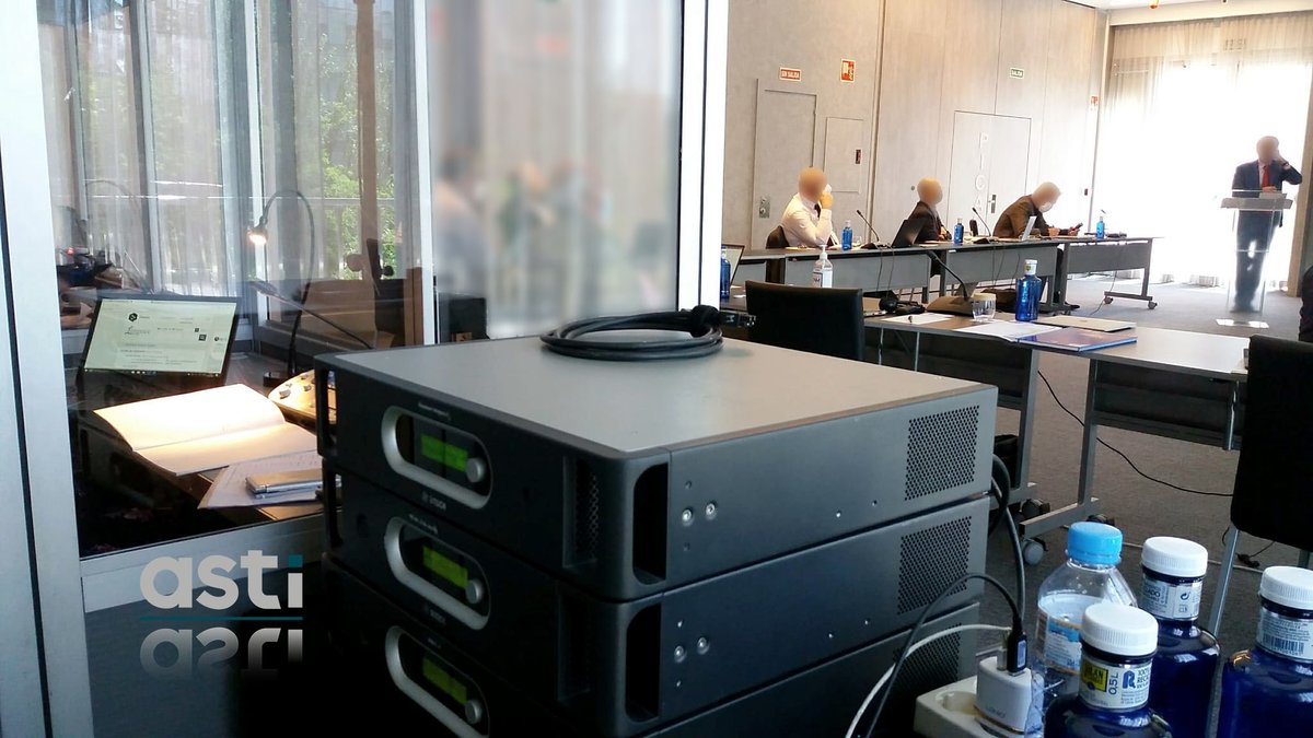 astisl's tweet photo. 👥#Evento híbrido: #1nt para sala y videoconferencia.
📌Madrid
🗓 31 de mayo y 1 de junio
✅Megafonía para sala
✅Micrófonos DCN
✅Sistema #integrus de @BoschSecurityEU
✅Dos cabinas #ISO4043 de uso individual
¡Volvemos al directo!
#astisl #rsi #r1nt https://t.co/asJf43npWC