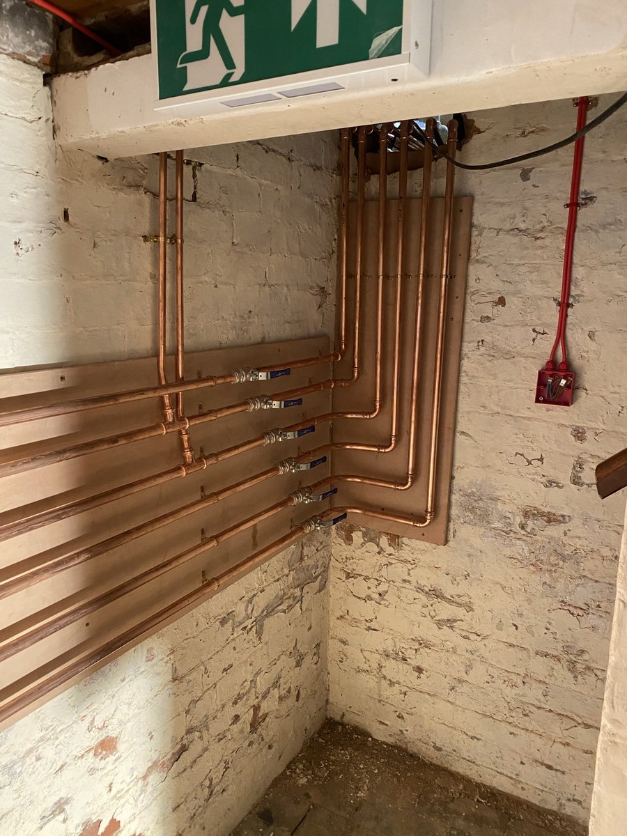 kizzaheath's tweet photo. it’s been a pleasure doing this job just a few more bits to finish but loved it !! meet marius and his 2 lovely cylinders @idealheating #pipeworkoftheweek https://t.co/yMDhEVQsTD