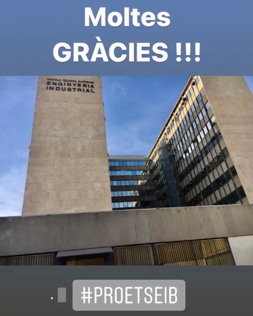 Moltes moltes gràcies pel vostre suport i confiança. ProACTIUS amb l’ETSEIB