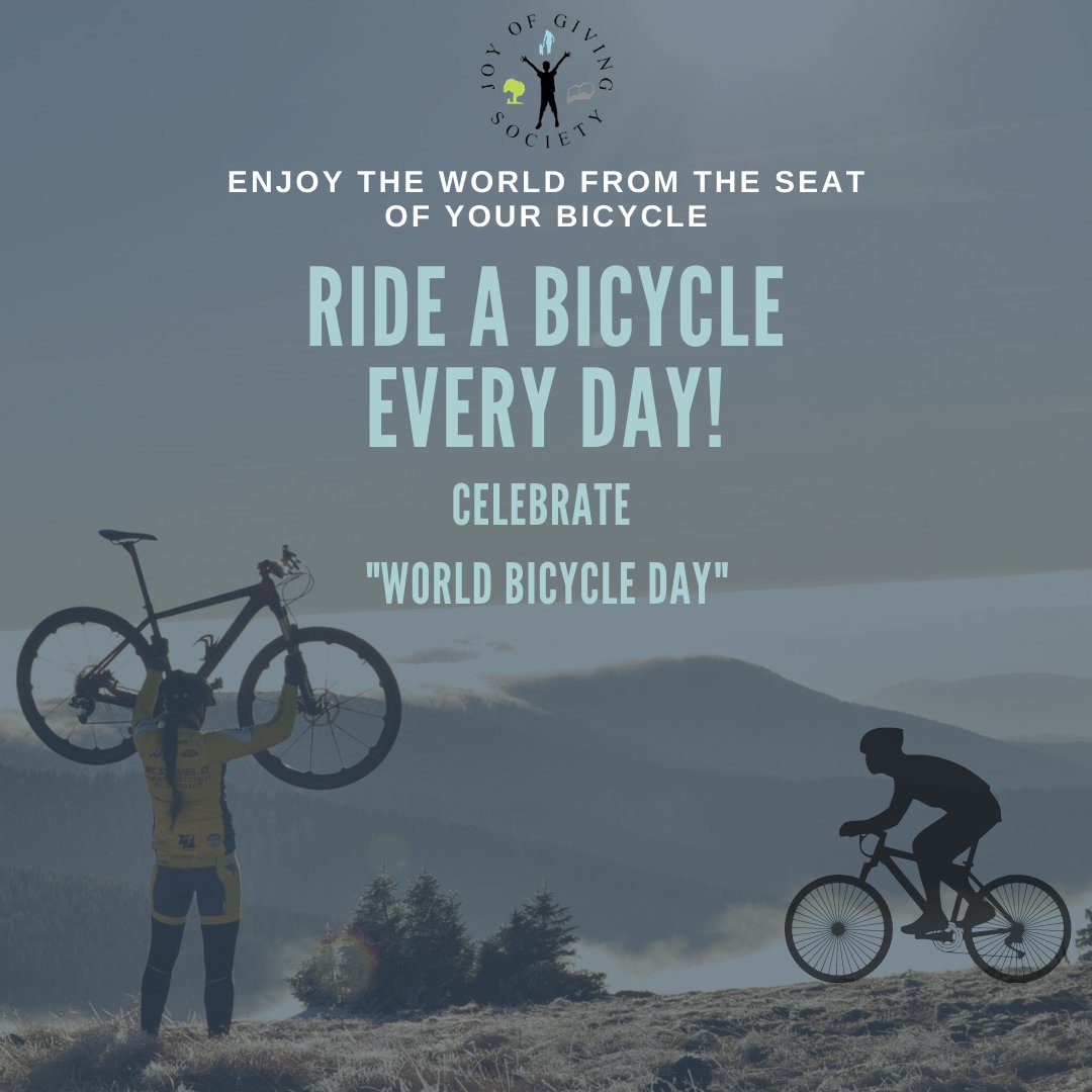 joyofgiving17's tweet photo. Be solution, Not pollution.
Ride a Bicycle For hygiene &amp; healthy environment.🌏 It's also help to improve fitness 🚴 💪

#WorldBicycleDay #healthylifestyle #healthyenvironment #ridebicycle #stayfit #fitnessmotivation  #joyofgivingsociety https://t.co/olnNULFNAj