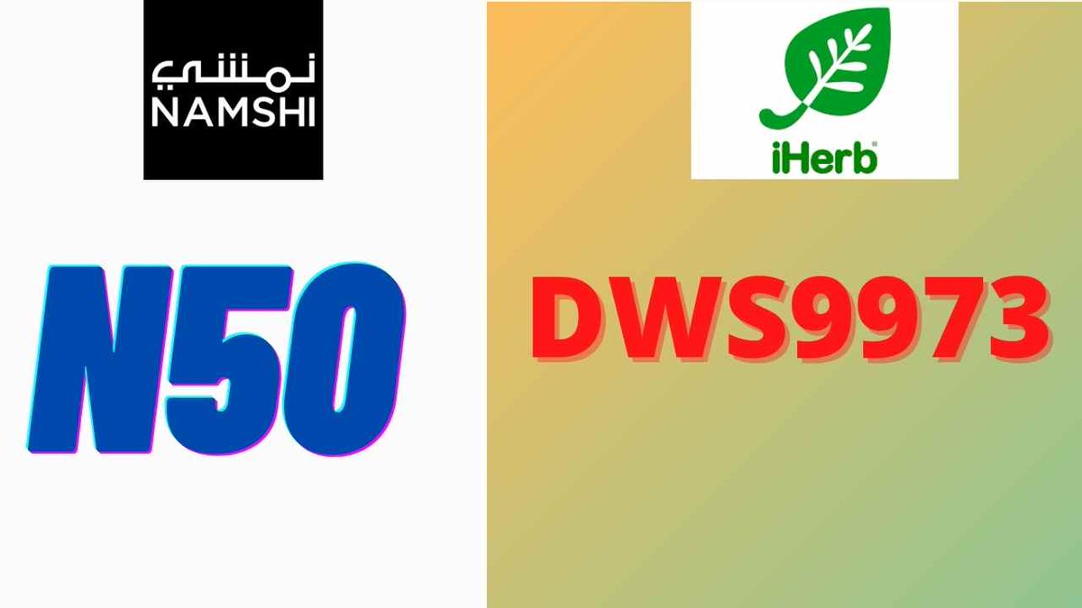 trasnochemusic's tweet photo. cnq8274
namshi discount coupon N50
iherb Promo code DWS9973 
 
كود خصم ايهيرب ايهُـرب
DWS9973

سيفي sivvi
AW

ستايلي styli 
OOH

كوبون تخفيض نمشي
N50

089405008824 https://t.co/5TgNKHB3Oi