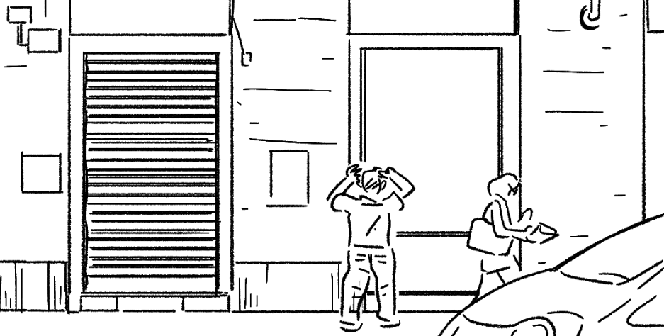 描いてる 
