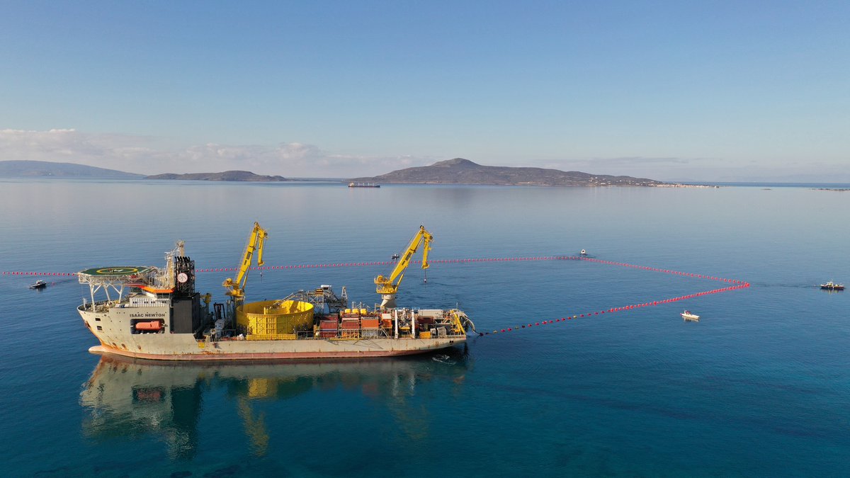 jandenulgroup's tweet photo. #ImpossibleMadePossible • We made it: the 'Interconnection of Records' comprising two submarine AC cables of about 135 km each and 42 km of underground AC cables on land, connecting Cretan #Chania with #Neapoli on the mainland👉🏻https://t.co/N1FMgcrSVn #jandenul #JDNproject https://t.co/dfCvce3v9T