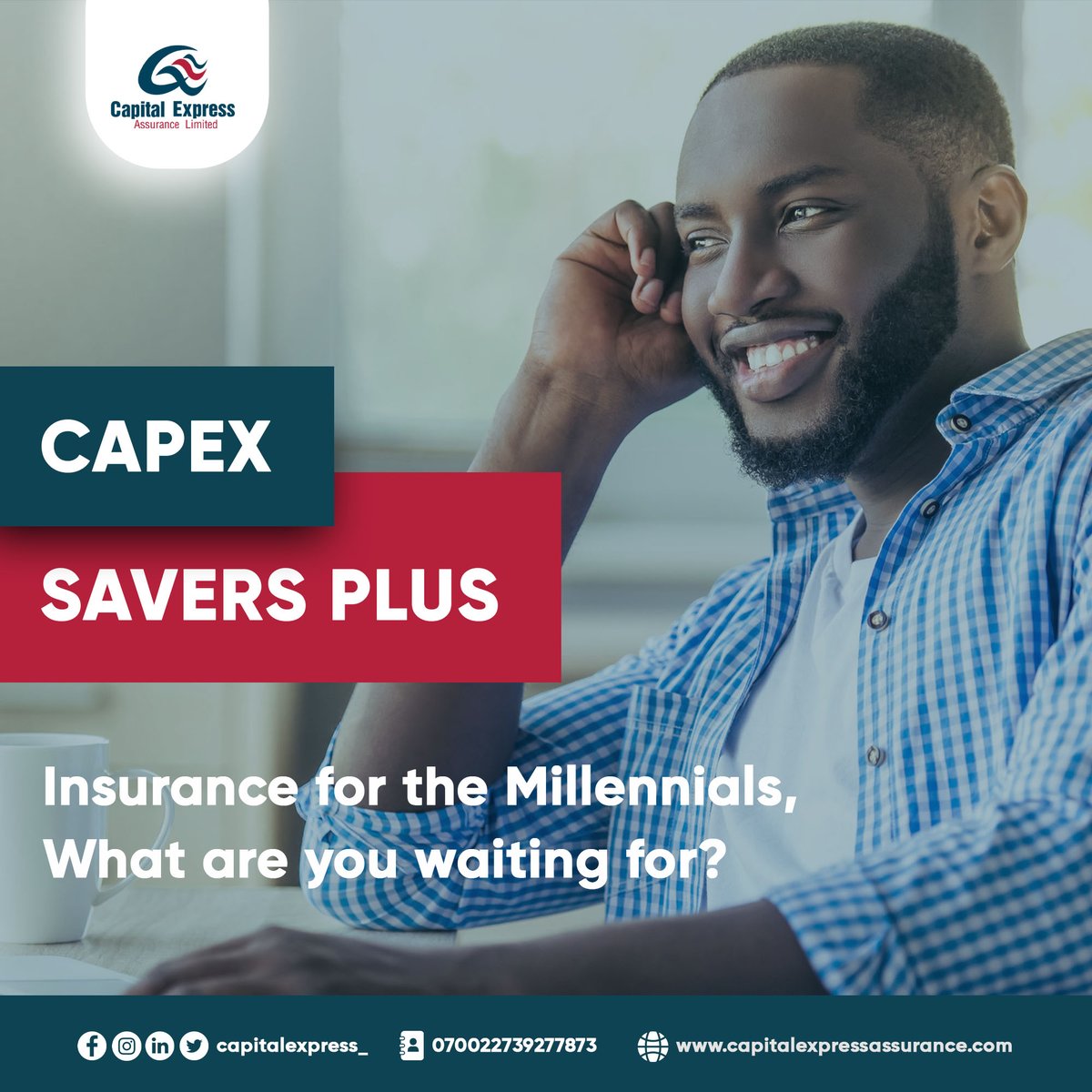 olabiyi_f's tweet photo. Working together to accelerate the digital transformation of life insurance, we are pleased to introduce to you, a life cover with seamless features "Capex Savers Plus," Save, Invest and get a life cover.

#Capexng #CapexSaversPlus #CSPlus https://t.co/C8XLKYBIMt