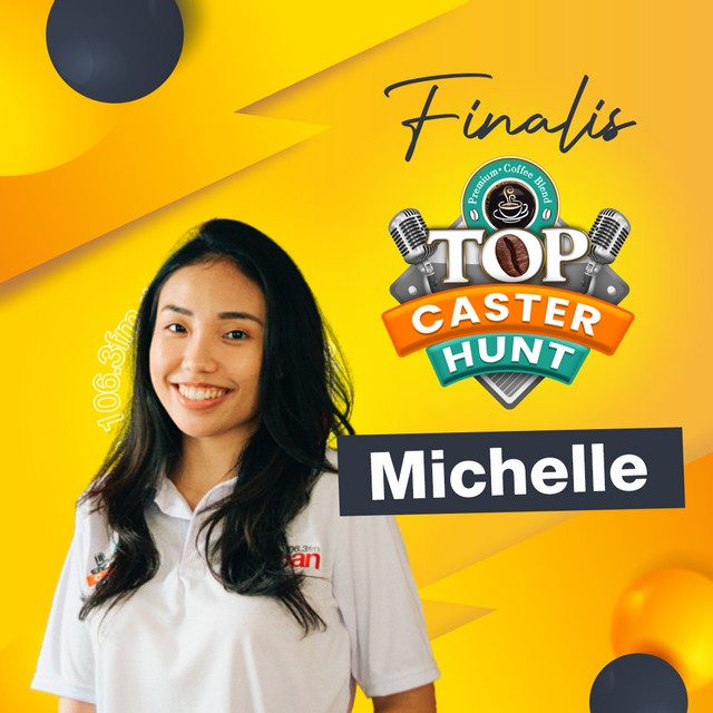 Ini dia Michelle, salah satu Top 6 Top Caster Hunt Urban FM yang berhasil masuk ke babak final show.
Dukung Michelle menjadi Top Caster Favorit dengan like dan komen di postingan di instagram Urban yaa. 

#UrbanBandung #Bandung