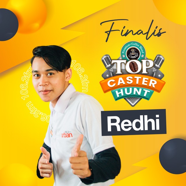 Ini dia Redhi, salah satu Top 6 Top Caster Hunt Urban FM yang berhasil masuk ke babak final show.
Dukung Redhi menjadi Top Caster Favorit dengan like dan komen di postingan di instagram Urban yaa. 

#UrbanBandung #Bandung