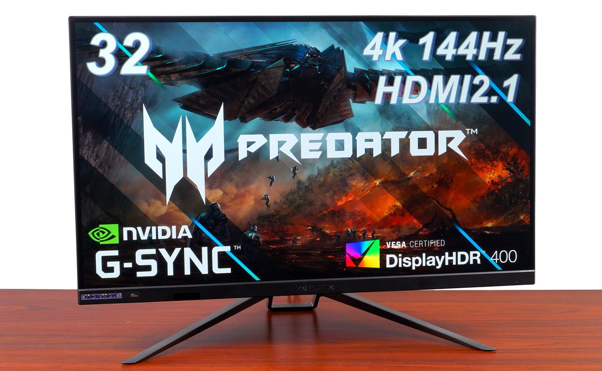 31.5インチの大画面で4K/120Hz+を堪能できる、HDMI2.1搭載ゲーミング 