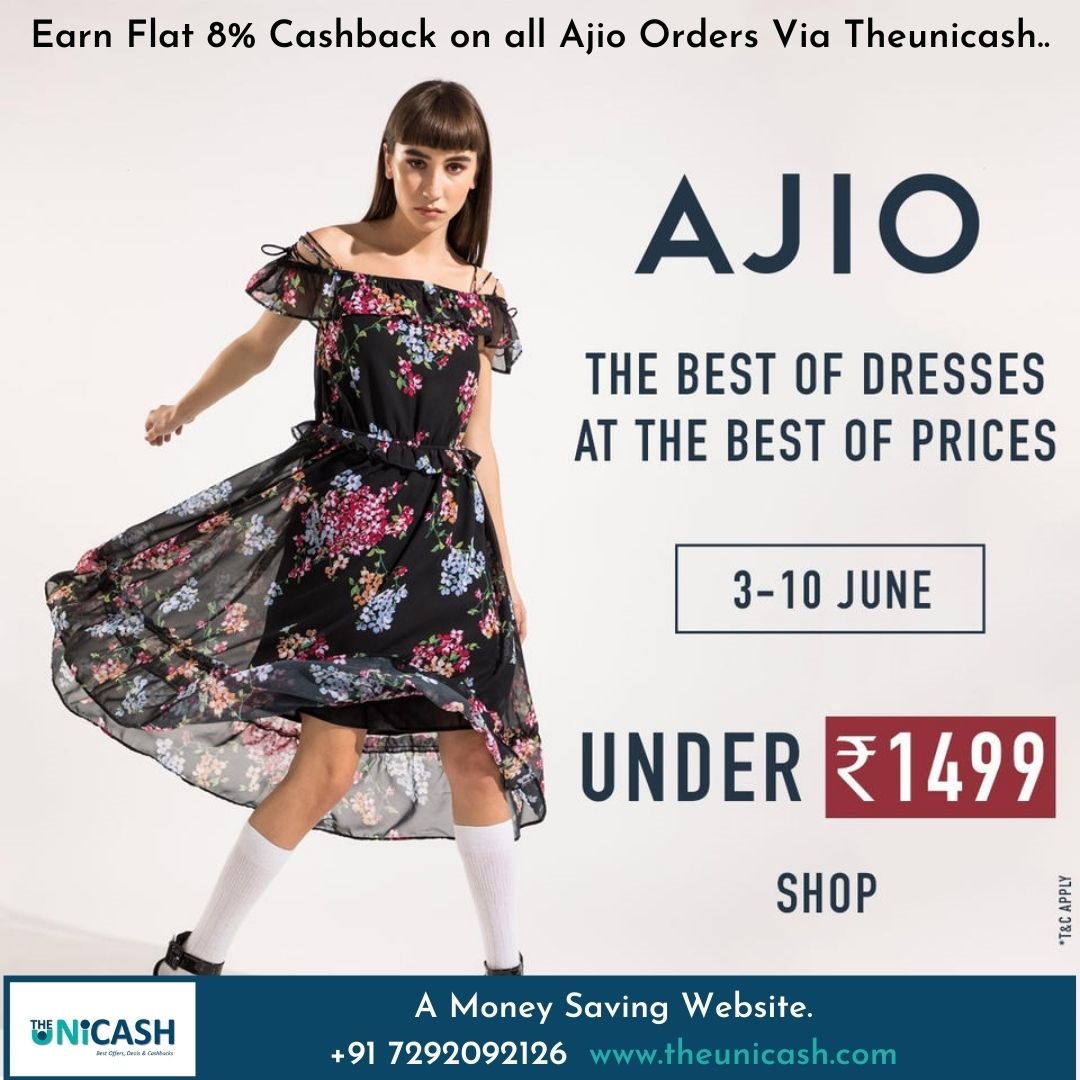 theunicash's tweet photo. The greatest deals await! What’re you waiting for? Bag all your faves at 50-80% off at the Giant Fashion Sale.
Don't forget to shop from theunciash &amp; get flat 8% cashback on all Ajio orders for extra pocket money saver. 🤑💸
+91 7292092126 📲🤙🏻
https://t.co/PIR1csK8sb 🌐 https://t.co/uHZV5w8TIt
