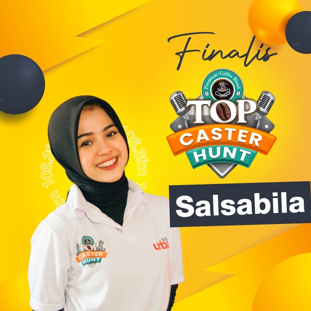 Ini dia Salsabila, salah satu Top 6 Top Caster Hunt Urban FM yang berhasil masuk ke babak final show.
Dukung Salsabila menjadi Top Caster Favorit dengan like dan komen di postingan di instagram Urban yaa. 

#UrbanBandung #Bandung