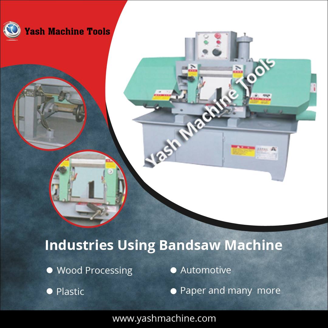 yashmachinetool's tweet image. Bandsaw machines are widely used in industries to carry out complicated cutting requisites.

To know more, visit yashmachine.com/product/bandsa… 

#YashMachines #BandsawMachines #DoubleColumnBandsawMachine #DoubleColumnSemiAutomaticBandsawMachine #SemiAutomaticBandsawMachine