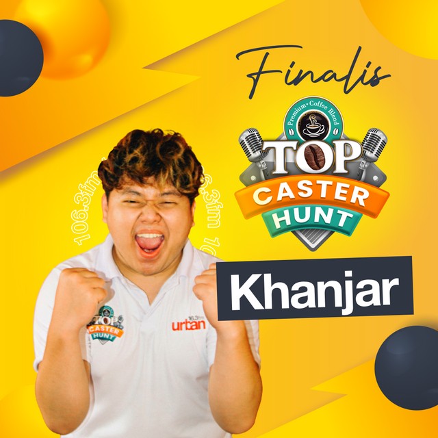 Ini dia Khanjar, salah satu Top 6 Top Caster Hunt Urban FM yang berhasil masuk ke babak final show.
Dukung Khanjar menjadi Top Caster Favorit dengan like dan komen di postingan di instagram Urban yaa. 

#UrbanBandung #Bandung