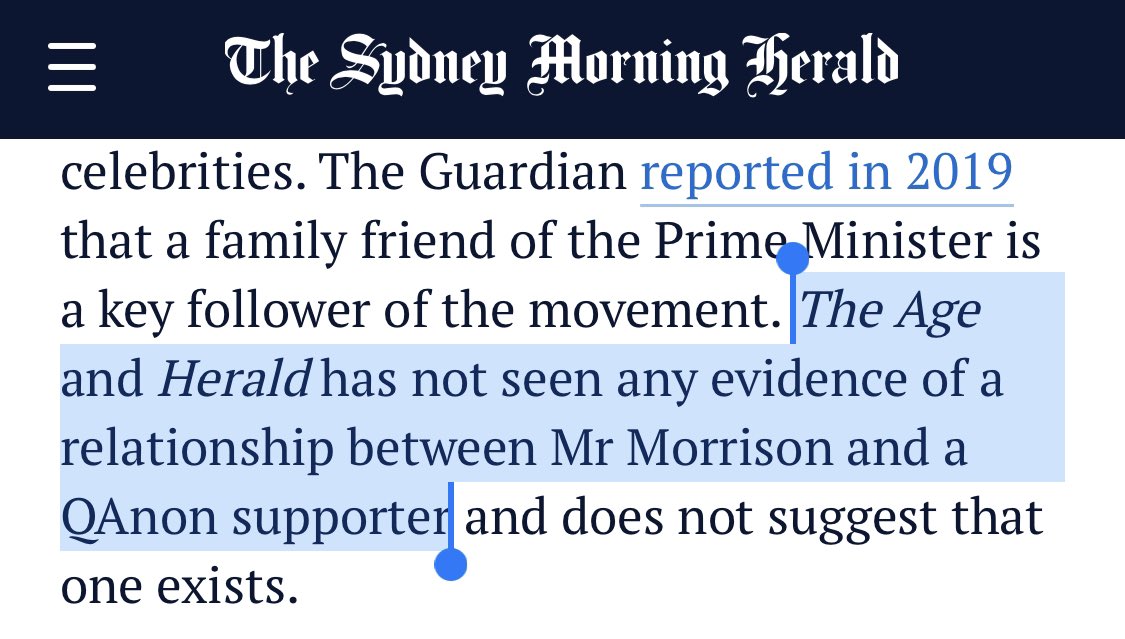 thousands of tweeps _have_ seen evidence of a _close_ relationship between @ScottMorrisonMP and #TimStewart/#BurnedSpy34, a leader in the australian #QAnon “movement”.

many have seen selfies of the PM with tim at #kirribilli house. 

the PM doesn’t deny their friendship. 🤷🏻‍♂️