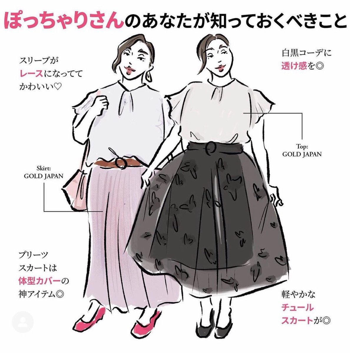 47Sachi47's tweet photo. ロサンゼルス在住のイラストレーター、
Ringomanさんが、私のコーディネートをイラストにしてInstagramで紹介してくださいました‼️
Instagram↓↓↓
@ringo_fashion
めちゃくちゃ素敵なイラストで嬉しい😆💕
GOLDJAPANの私の最新コーデです🎀✨
#Ringoman
#GOLDJAPAN
#ぽっちゃりコーデ https://t.co/2mgcUah9xe