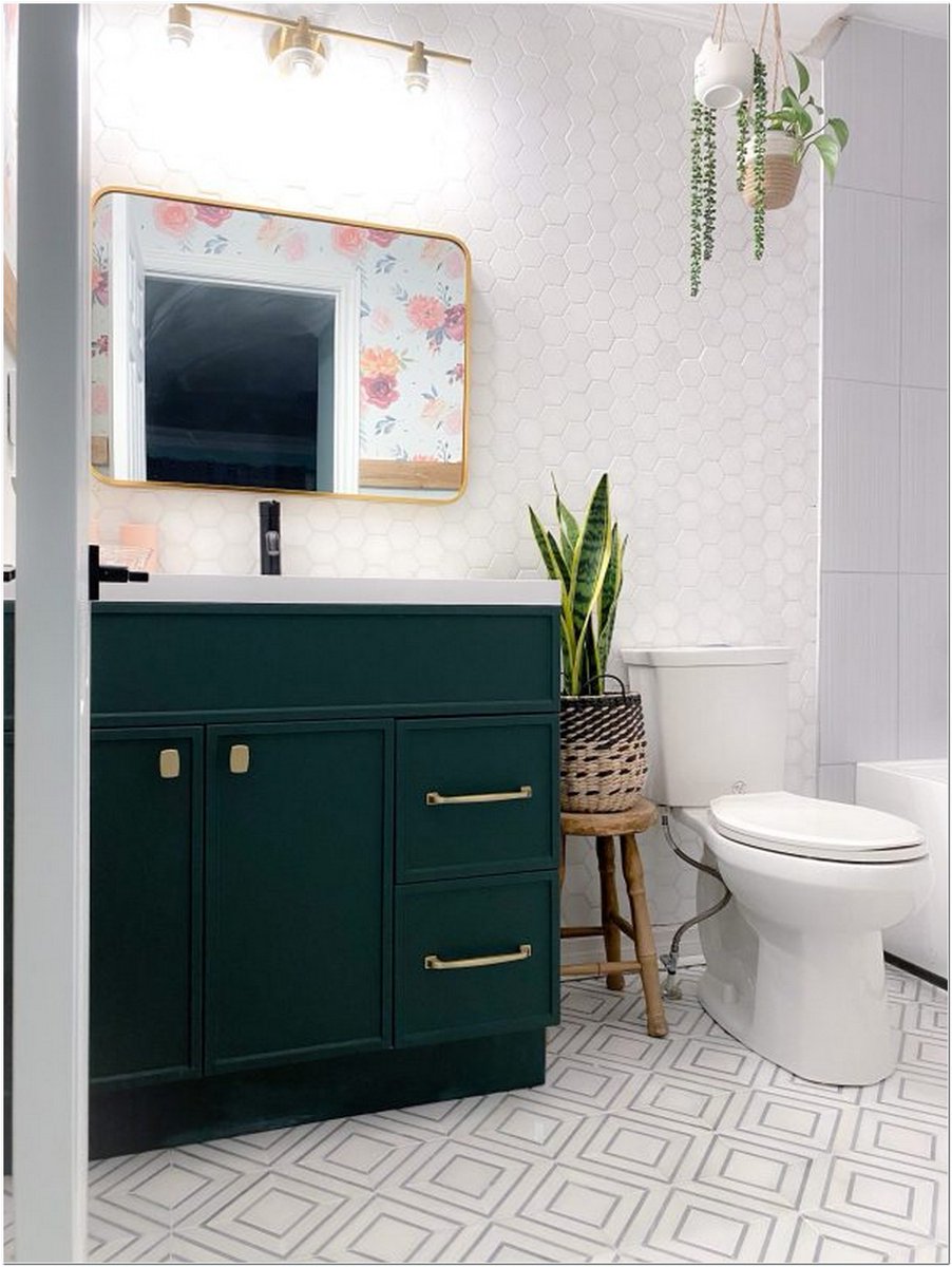 decower_pro's tweet photo. Bathroom Renovation Geometric Tiles, Floral Wallpaper, Green Dressing Table
#bathroom #bathroomrenovation #bathroomredo #bathroomideas #beforeafter #greenvanity #floortiles #bathroomtiles #bathroomvanity #floralwallpaper
https://t.co/ZSpPAMx2UQ https://t.co/qraV9HE8eF