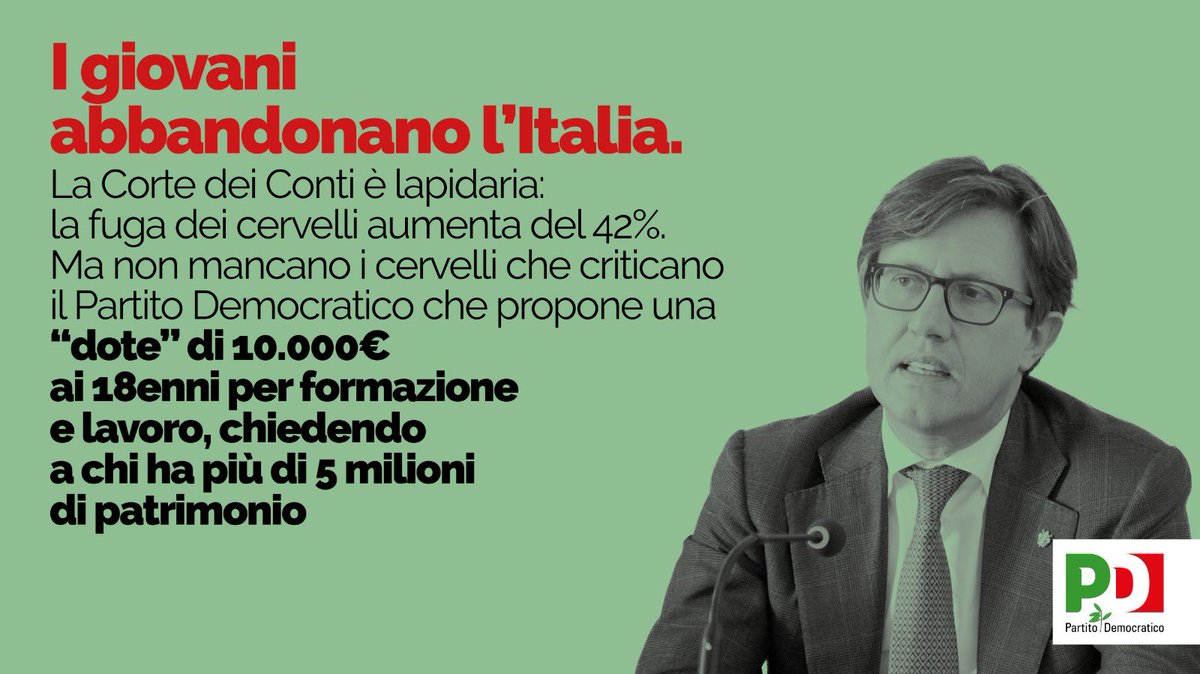 pdnetwork's tweet image. I giovani sono una risorsa immensa per l'Italia. 

Con #dote18 vogliamo permettergli di progettare nel presente un futuro solido per loro e per il nostro Paese.