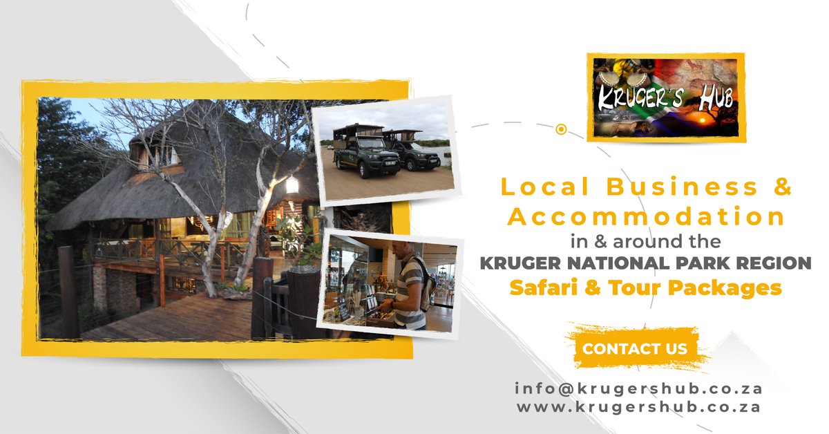 Krugers Hub #Business Portal. Local Business & #Accommodation in and around the #KrugerNationalPark Region. #Website krugershub.co.za #Mpumalanga #Limpopo #SouthAfrica #LifeIsAnAdventure #AdventureTime #Adventurer #ExploreTheWorld #GoExplore #SeekAdventure #GoPlaces