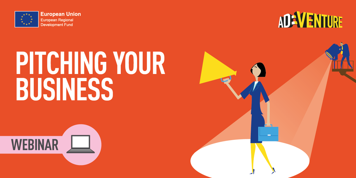 ADVENTURE_LCR's tweet photo. Pitching your business to potential customers can be hard BUT not anymore! Donβt miss this interactive & informative #Webinar full of useful hints & tips on how to effectively pitch your business!
Register here https://t.co/Lrx8UrfbQn
#ScaleUp #ThinkAdventure
@BE_Fund https://t.co/iTikggZbpi