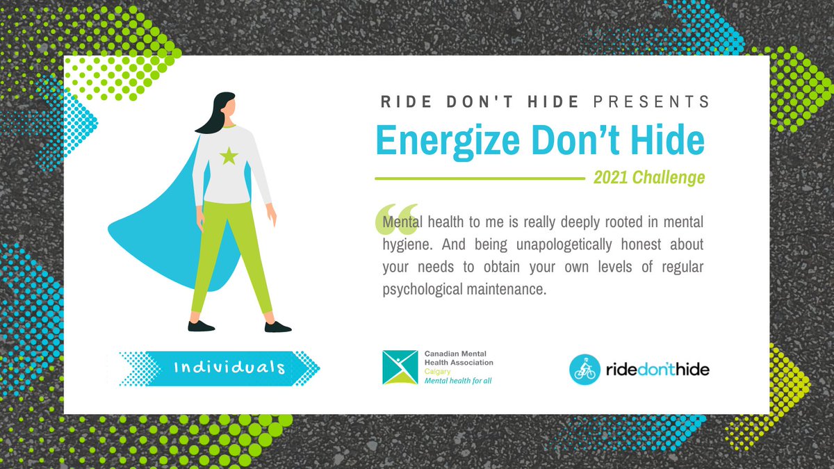 CMHACalgary's tweet photo. While passionate about advocating for better access to #mentalhealth resources, Dannika is also dedicated to, and nurtures her overall health with consistent exercise. Find out more about her #EnergizeDontHide2021 participation in our latest #BalanceBlog! https://t.co/EetdOgbaGS https://t.co/xBqoNKr4Zt