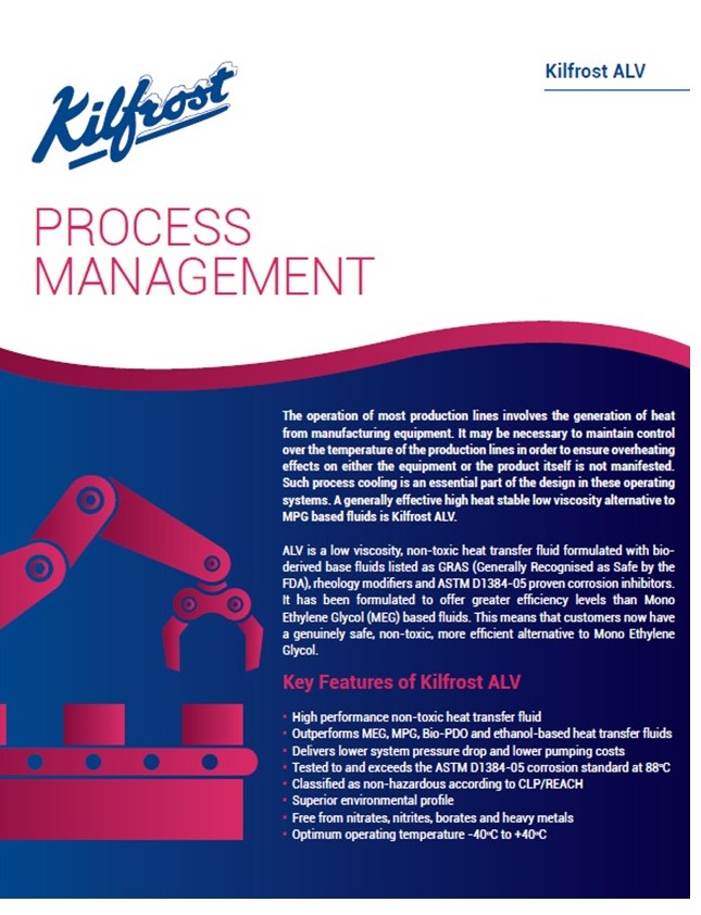 The operation of most production lines involves the generation of heat from manufacturing equipment. Read how Kilfrost can help. #processing #manufacturing #UKmfg