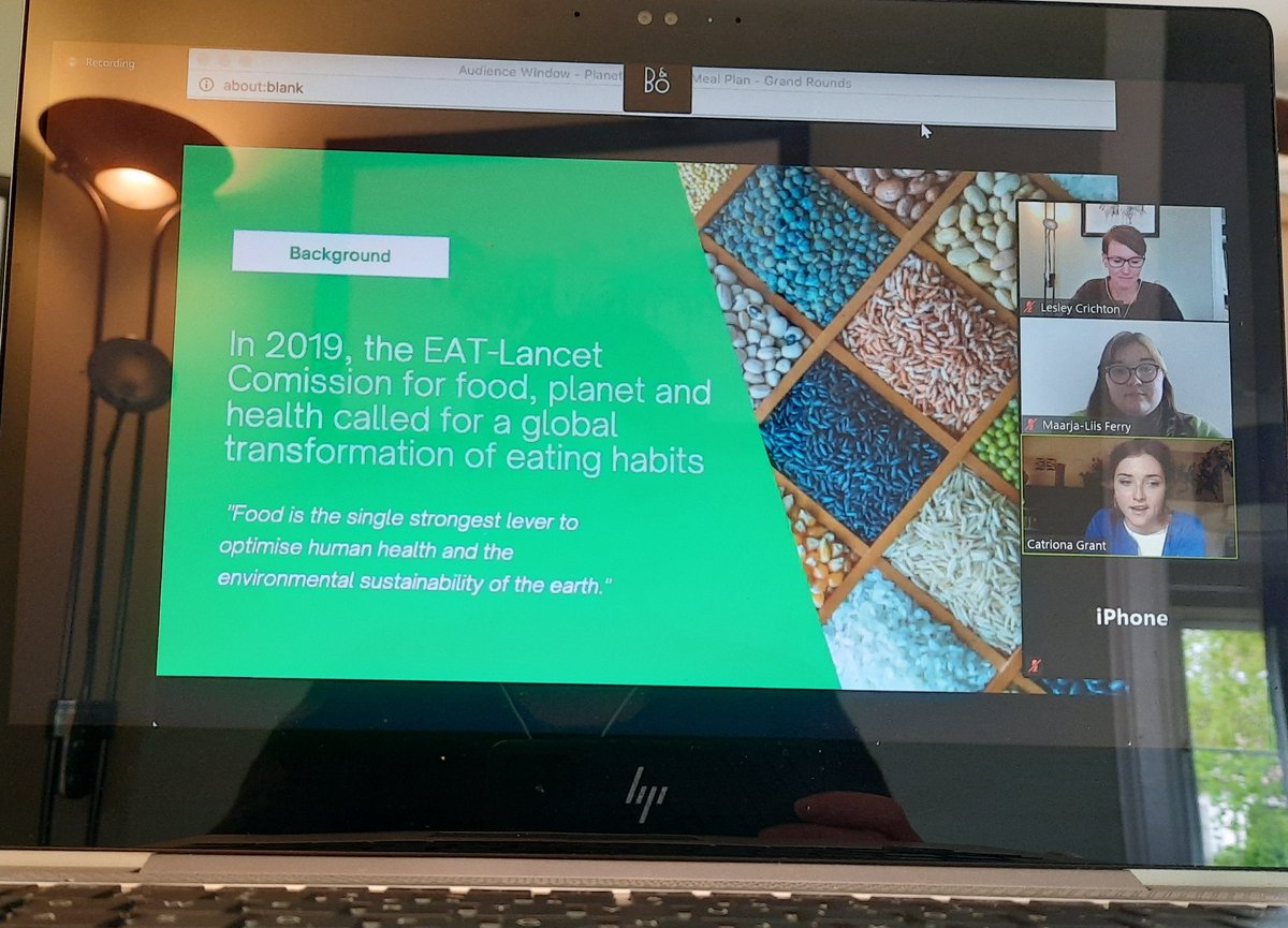 Fantastic to hear from <a href="/m_ferry_/">Maarja 🌸</a> and <a href="/tmjgrant/">Catriona Grant</a> today at Grand Rounds, about the fantastic work <a href="/SfGHDundee/">Students for Global Health Dundee</a> have been doing, and about the exciting new <a href="/PH_food_rev/">Nutrition Revolution - for people and planet.</a> project.

#globalcitizenship #SDGs