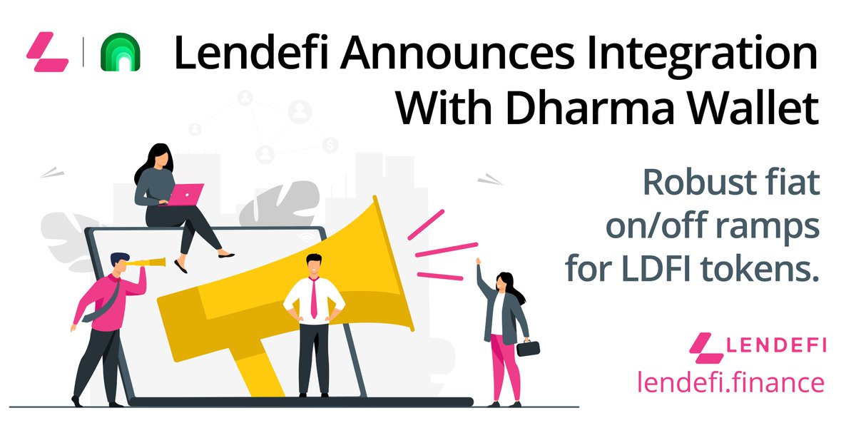 1/2 We're proud to announce that $LDFI #tokens are available for #purchase on <a href="/Dharma_HQ/">Dharma</a>, providing a seamless experience for users to purchase LDFI directly from their bank accounts.📣

This extends Lendefi’s growing ecosystem &amp; facilitates the purchase of LDFI with fiat.🎉