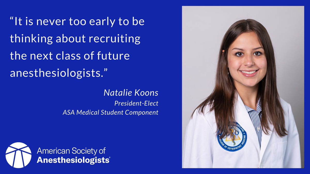 Program directors: The ASA Medical Student Component strongly encourages virtual opportunities for students to engage with your residency program prior to interview season. Learn why: ow.ly/JUWc50F1zLv