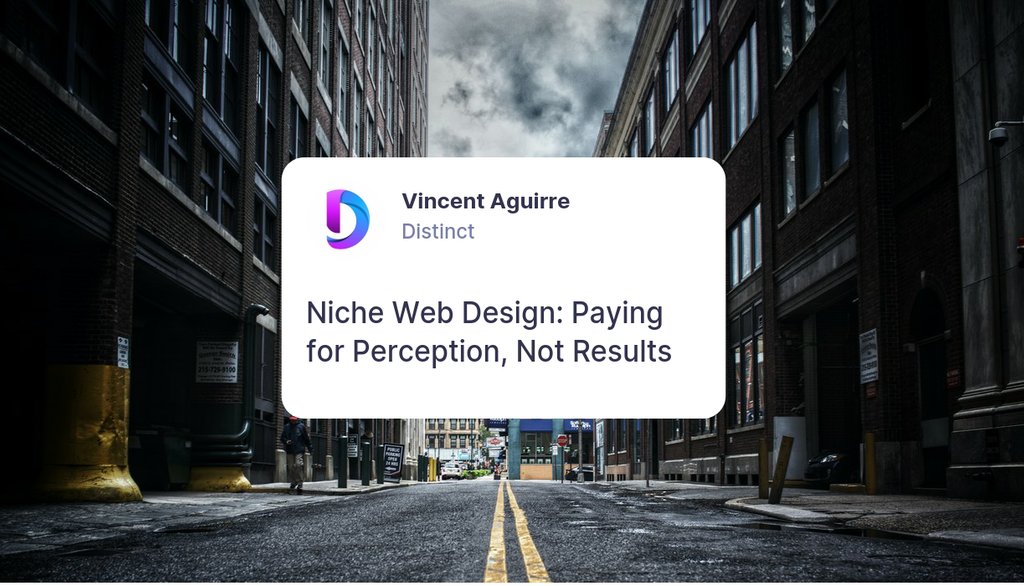 BecomeDistinct1's tweet image. Enter niche web designers, who often promise to create this content for their clients.
Read the full article: Niche Web Design: Paying for Perception, Not Results
▸ lttr.ai/herz
#HelpingSmallBusinesses #smallbusinesses #WebDevelopmentFirm #SocialMediaPost