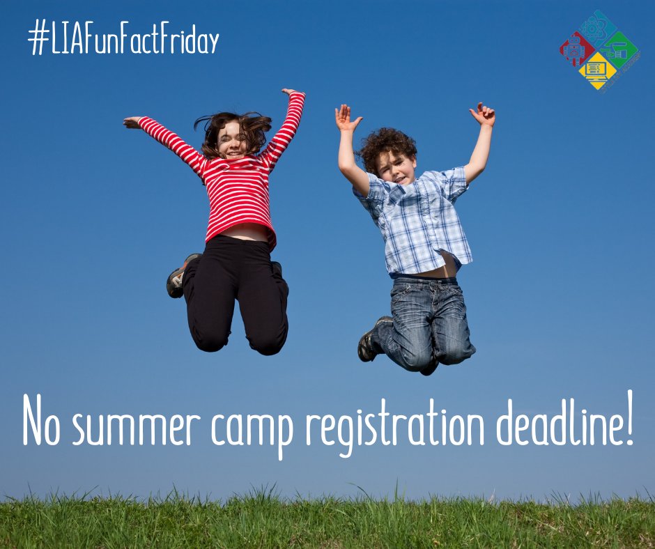 LittleIvySTEAM's tweet photo. Happy #LIAFunFactFriday! Did you know that our summer camp registration stays open all season? If your child attends one of our camps and decides they haven't had enough, you can keep signing them up all throughout the summer!* 

*If there is availability in future sections https://t.co/hz4OlWVm8l