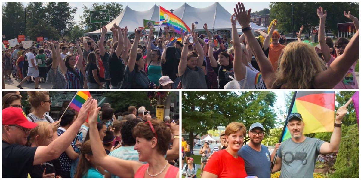 Marie-Claude Bibeau (@mclaudebibeau) on Twitter photo Happy #PrideSeason everyone! 
Let's celebrate our differences by supporting the LGBTQ2 community and fighting to keep our country a place where we are free to be ourselves and love whoever we want freely, openly and proudly!🏳️🌈
(Pictures – Pre Covid) Happy #PrideSeason everyone! 
Let's celebrate our differences by supporting the LGBTQ2 community and fighting to keep our country a place where we are free to be ourselves and love whoever we want freely, openly and proudly!🏳️🌈
(Pictures – Pre Covid)